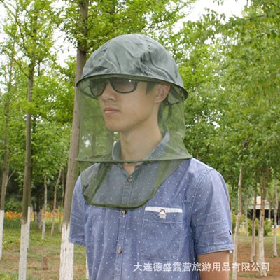 戶外徒步野外露營旅游防蚊蟲蚊帳帽，防蟲帽釣魚帽防蚊帽叢林探險