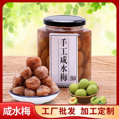 佳梅潮汕特產腌制咸水梅500g 鹽水梅咸梅調料梅青梅飲品 一件代發