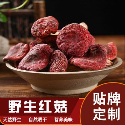 云南特產野生大紅菇標菇紅菇干貨正紅菇藍底紅菇菌菇煲湯產地批發