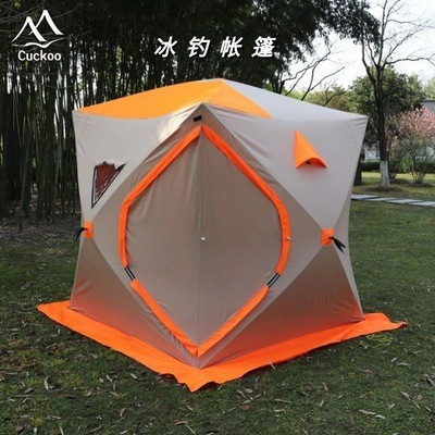 全自動速開保暖帳篷戶外3-4人加厚加棉保溫防風御寒冬季冰釣帳篷