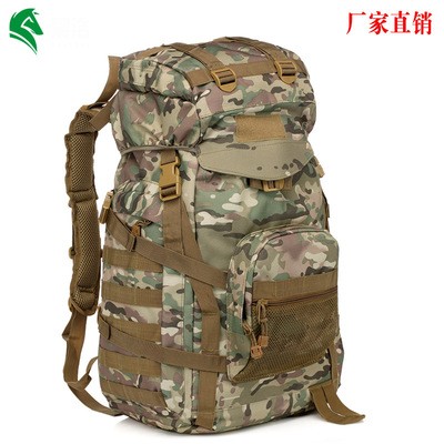 晨浩 60L俄羅斯EMR迷彩包野營(yíng)登山旅游騎行戰(zhàn)術(shù)攻擊包雙肩包背囊