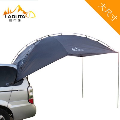 拉布塔戶外自駕游燒烤野營(yíng)車尾車邊帳蓬汽車遮陽(yáng)車尾延伸帳篷用品