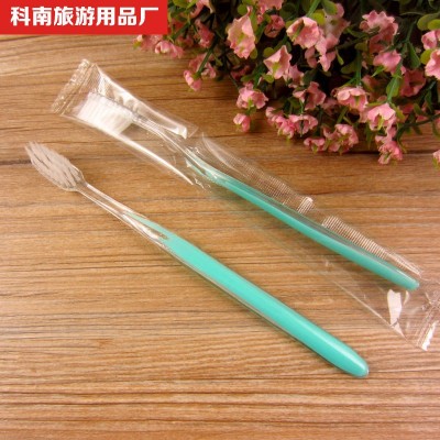 賓館酒店桑拿洗浴浴場SPA 軟毛牙刷 雙色牙具批發 一次性洗漱用品
