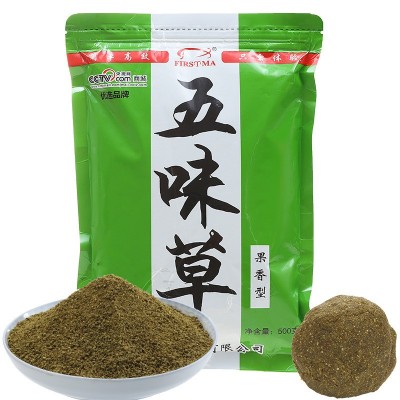 福斯特漁具果香型五味草魚餌料500克