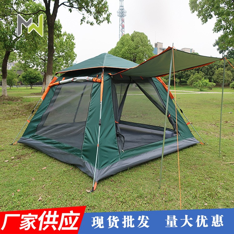帳篷戶外全自動(dòng)速開沙灘露營帳篷防雨多人野營 四面帳篷廠家批發(fā)