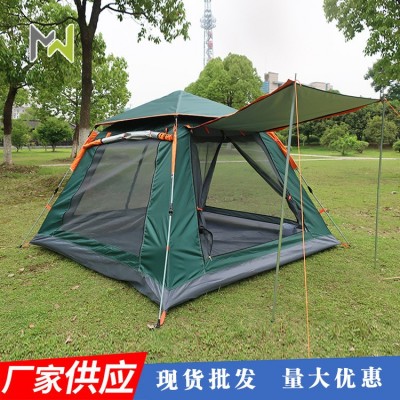 帳篷戶外全自動(dòng)速開沙灘露營帳篷防雨多人野營 四面帳篷廠家批發(fā)