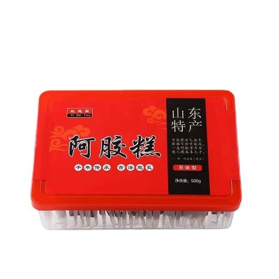 批發東阿即食阿膠糕廠家 盒裝阿膠固元糕禮盒500g阿膠固元膏 阿膠