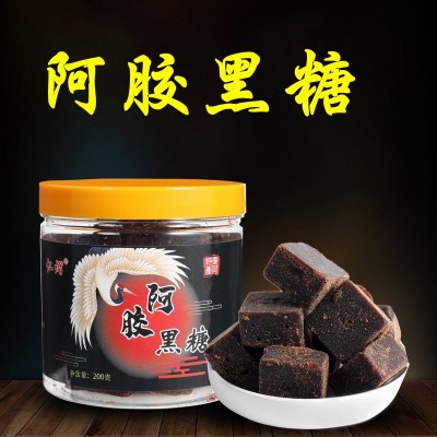 阿膠黑糖200克 批發仁熠山東東阿特產女士滋補品 網紅帶貨貨源
