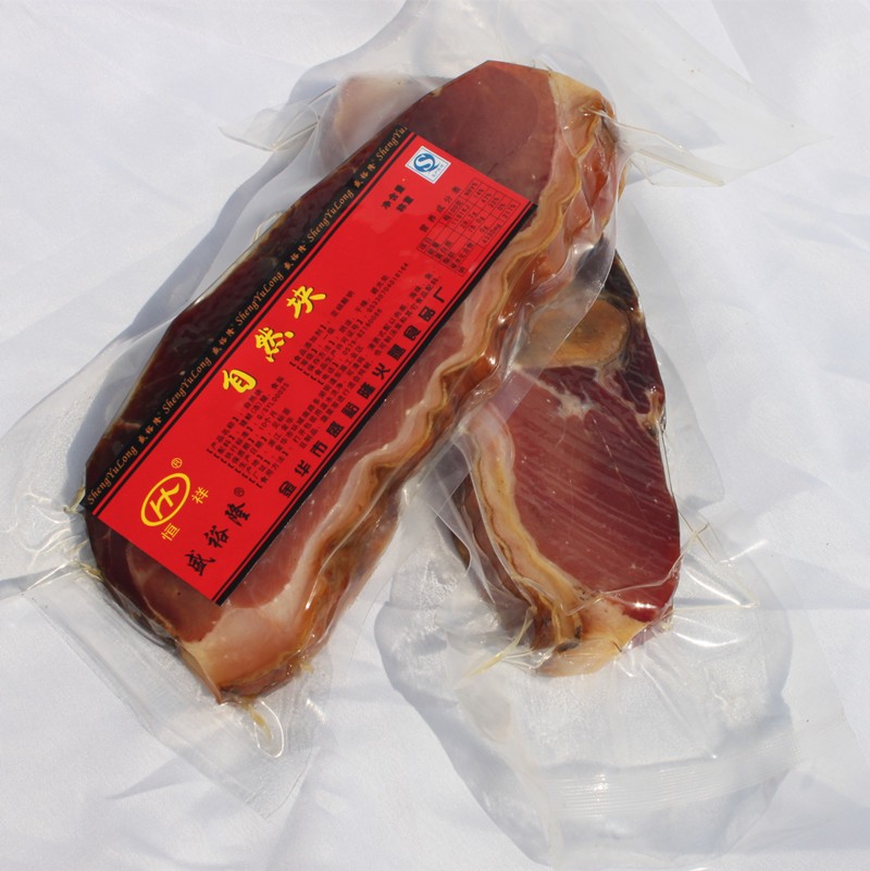 廠家直銷正宗浙江恒祥金華火腿帶皮帶骨真空包裝散裝自然塊