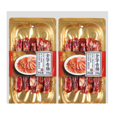 金字金華香腸208g貼體膜包裝1箱30盒 原味七分瘦肉腸批發團購
