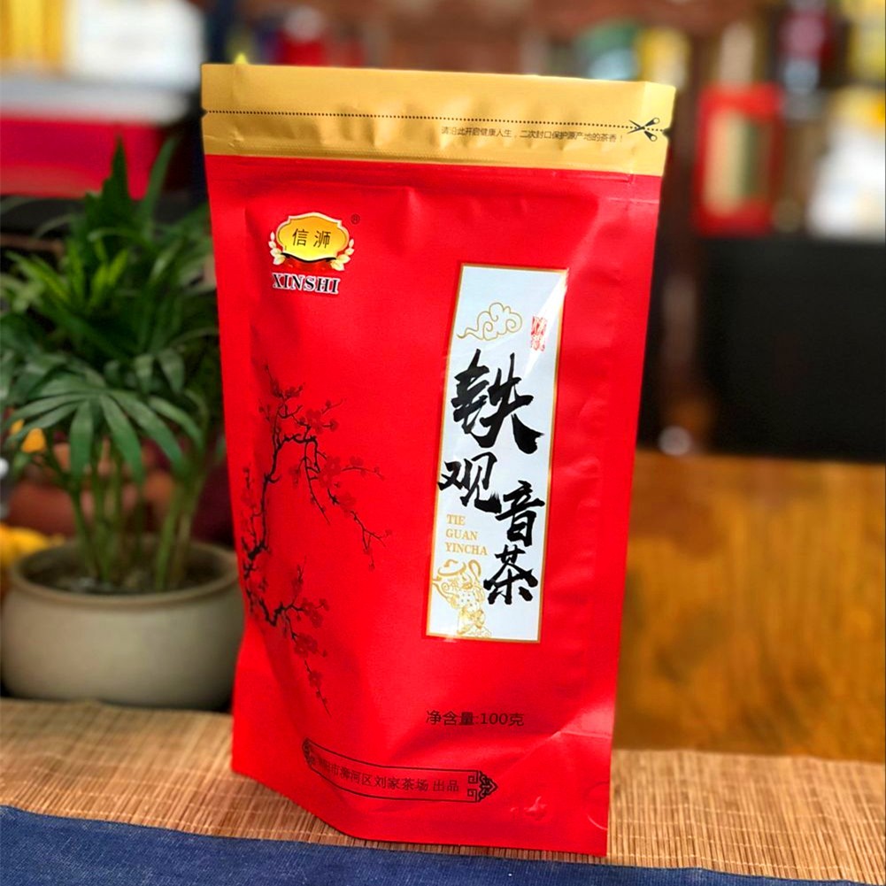 批發信浉牌鐵觀音茶 烏龍茶秋茶 包裝袋裝茶葉 100克混批