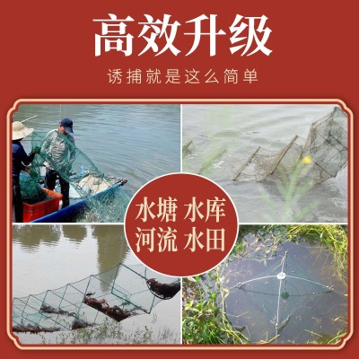 狂速蚯蚓丸龍蝦雜魚泥鰍鱔魚地籠捕誘餌料膨化誘魚網籠專業魚餌料