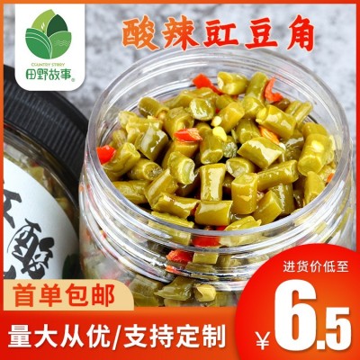 [田野故事]酸辣酸豆角即食下飯菜酸辣拌面醬湖南特產豇豆醬菜咸菜