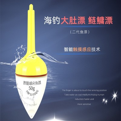荷塘有鯉二代大肚漂智能感應魚漂鰱鳙漂浮漂咬鉤變色鰱鳙釣組配件