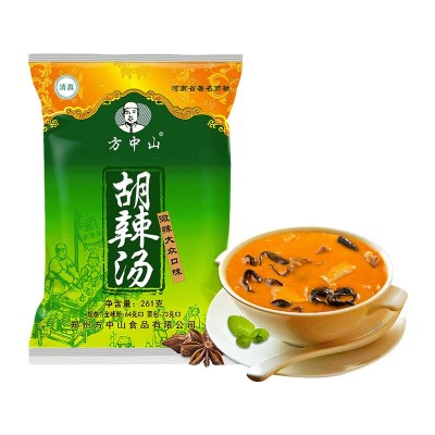 方中山胡辣湯料微辣大眾味木耳海帶香菇10袋裝河南特產胡辣湯速食
