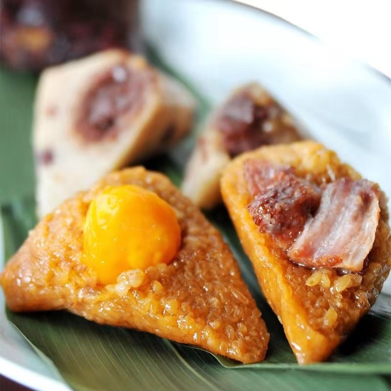 嘉興粽子特產速食廠家團購批發傳統糕點真空肉粽蛋黃蜜棗豆沙粽