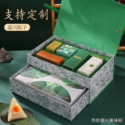 嘉興粽子禮盒支持企業(yè)定制logo團購批發(fā)端午送禮蛋黃肉粽