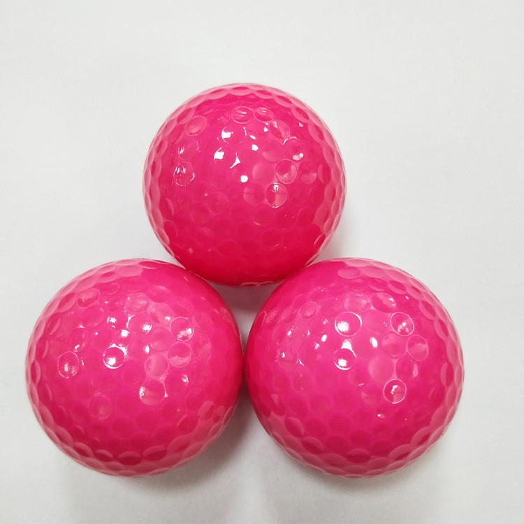 廠家直發雙層高爾夫彩色空白夜光練習球 golfball 直經 42.7mm