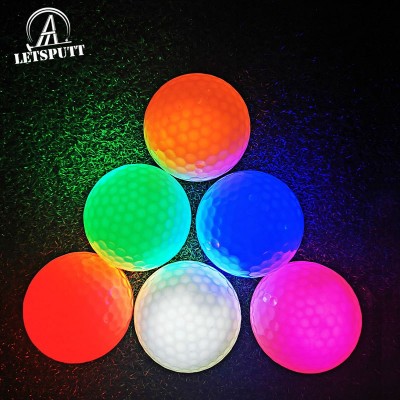 高爾夫禮品球高爾夫練習球LED發光球高爾夫用品