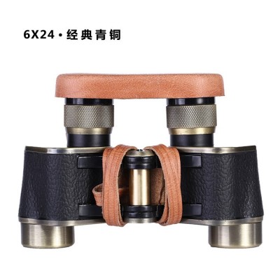 望遠鏡廠6x24金屬雙筒望遠鏡 高清高倍微光夜視坐標戶外用品批發